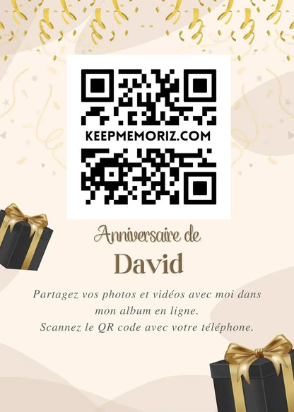 Galerie Photo et vidéo QR Code - Collectez les Photos et vidéos de vos Invités - Keep memoriz