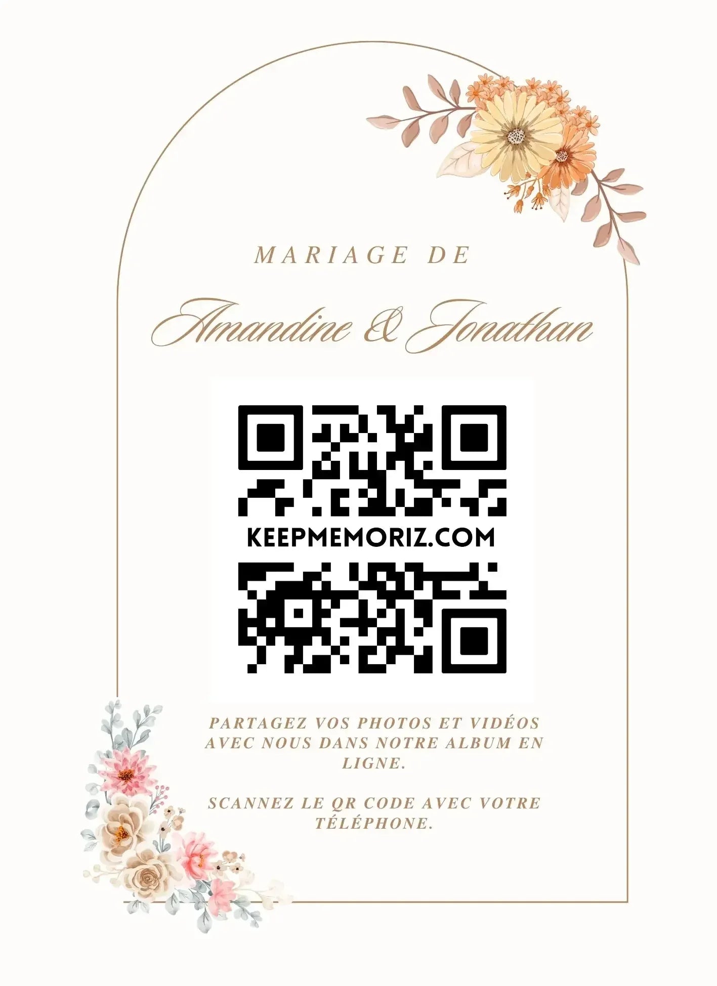 Galerie Photo et vidéo QR Code - Collectez les Photos et vidéos de vos Invités - Keep memoriz