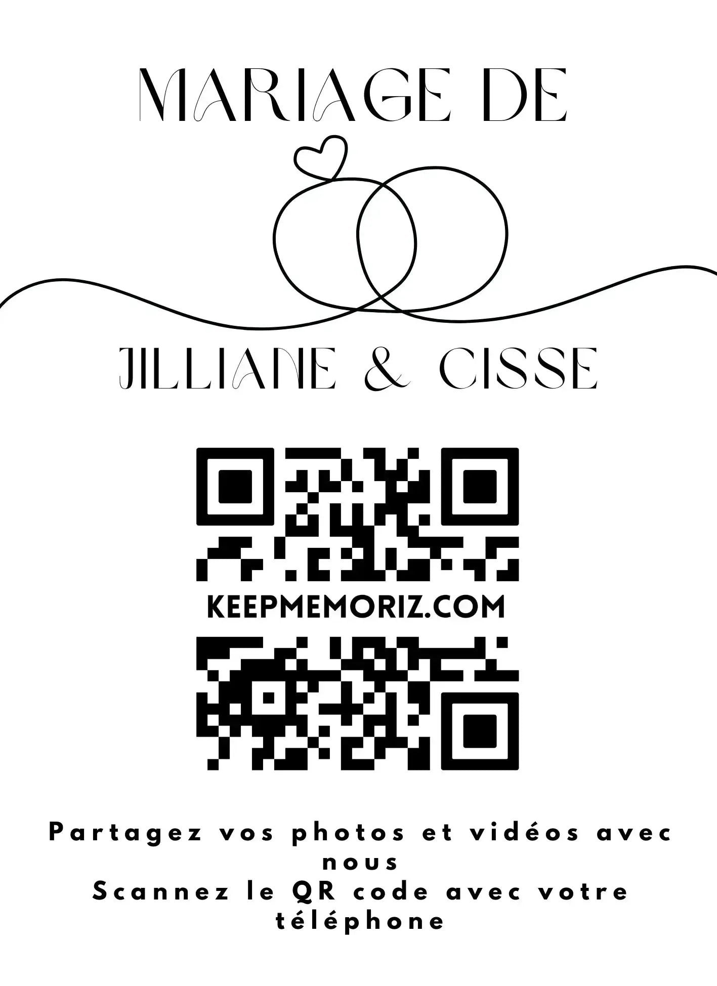 Galerie Photo et vidéo QR Code - Collectez les Photos et vidéos de vos Invités - Keep memoriz