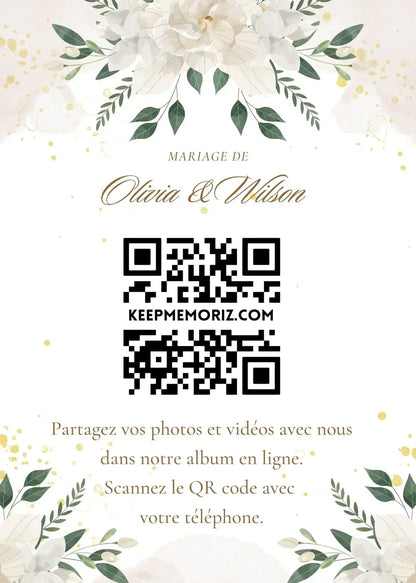 Galerie Photo et vidéo QR Code - Collectez les Photos et vidéos de vos Invités - Keep memoriz