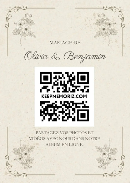 Galerie Photo et vidéo QR Code - Collectez les Photos et vidéos de vos Invités - Keep memoriz