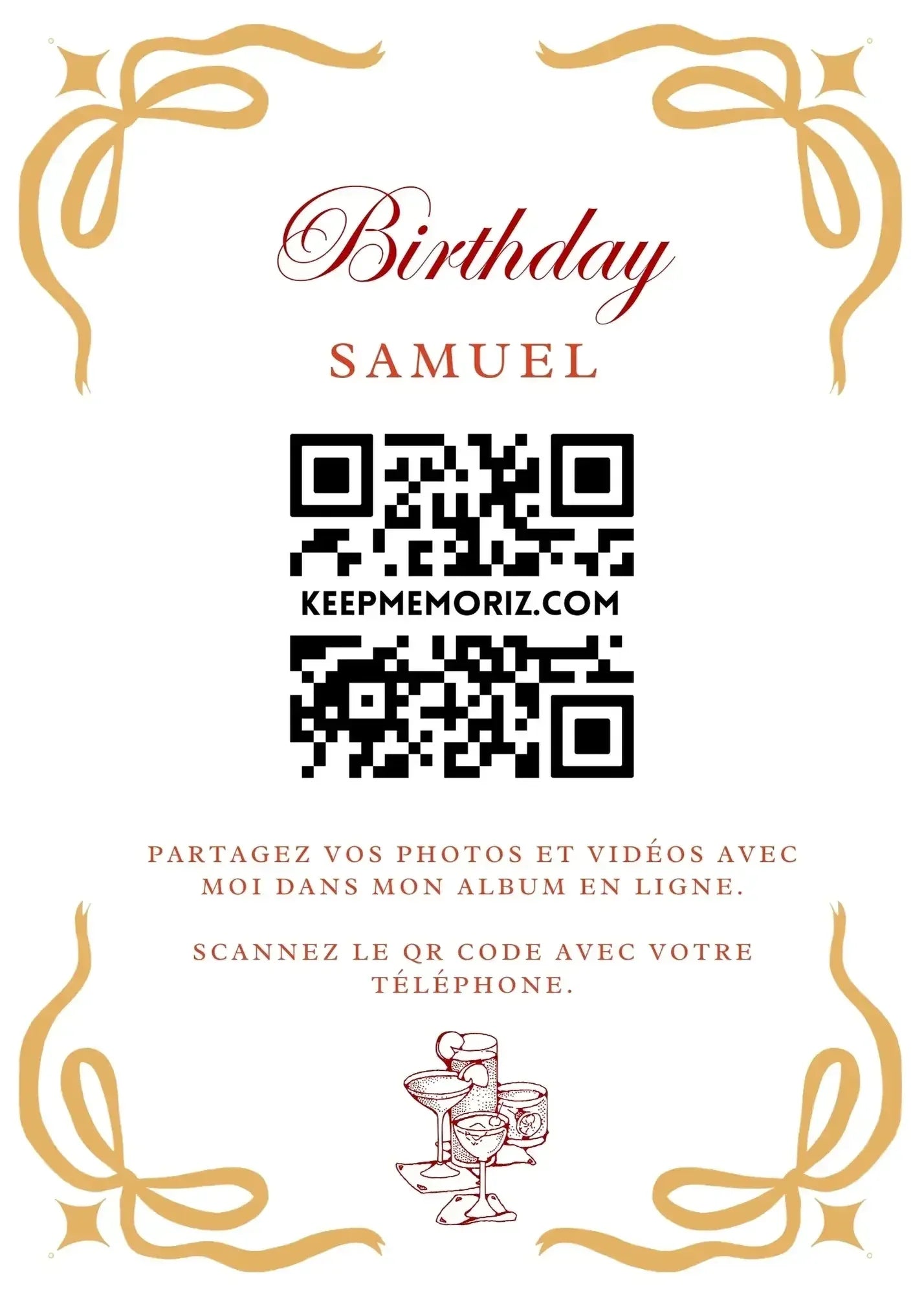 Galerie Photo et vidéo QR Code - Collectez les Photos et vidéos de vos Invités - Keep memoriz