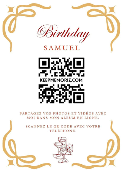 Galerie Photo et vidéo QR Code - Collectez les Photos et vidéos de vos Invités - Keep memoriz