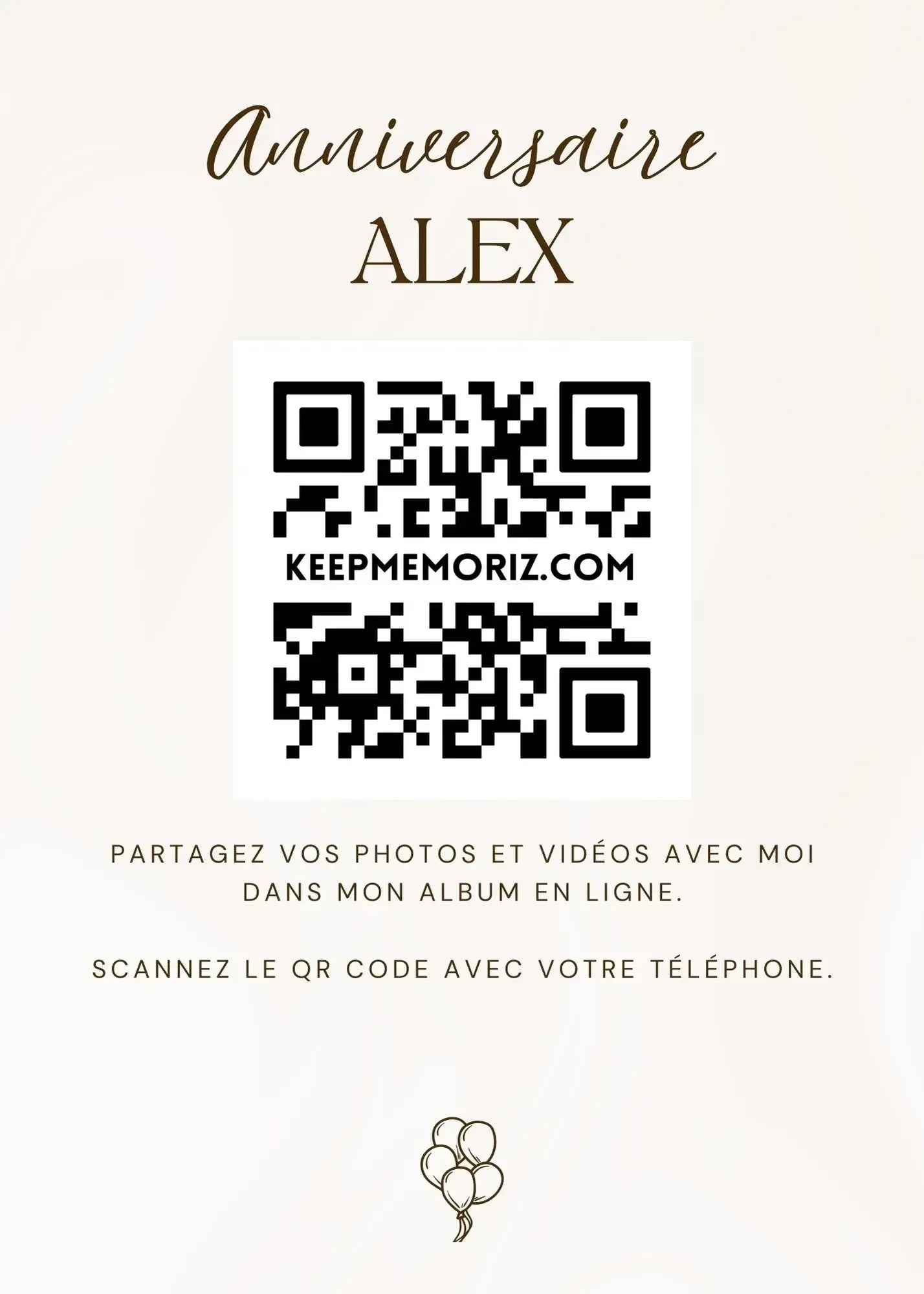 Galerie Photo et vidéo QR Code - Collectez les Photos et vidéos de vos Invités - Keep memoriz