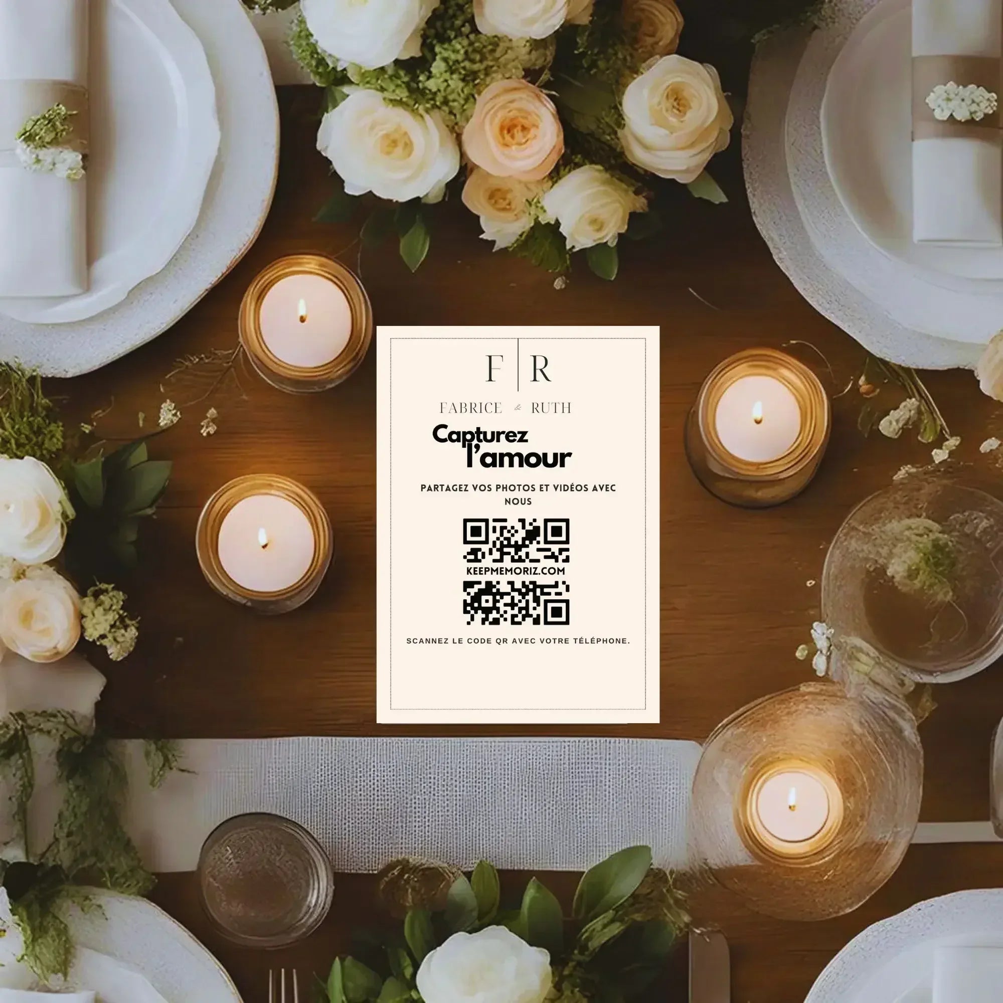 Galerie Photo et vidéo QR Code - Collectez les Photos et vidéos de vos Invités - Keep memoriz