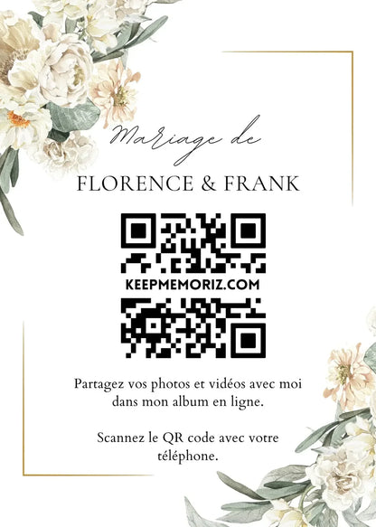 Galerie Photo et vidéo QR Code - Collectez les Photos et vidéos de vos Invités - Keep memoriz