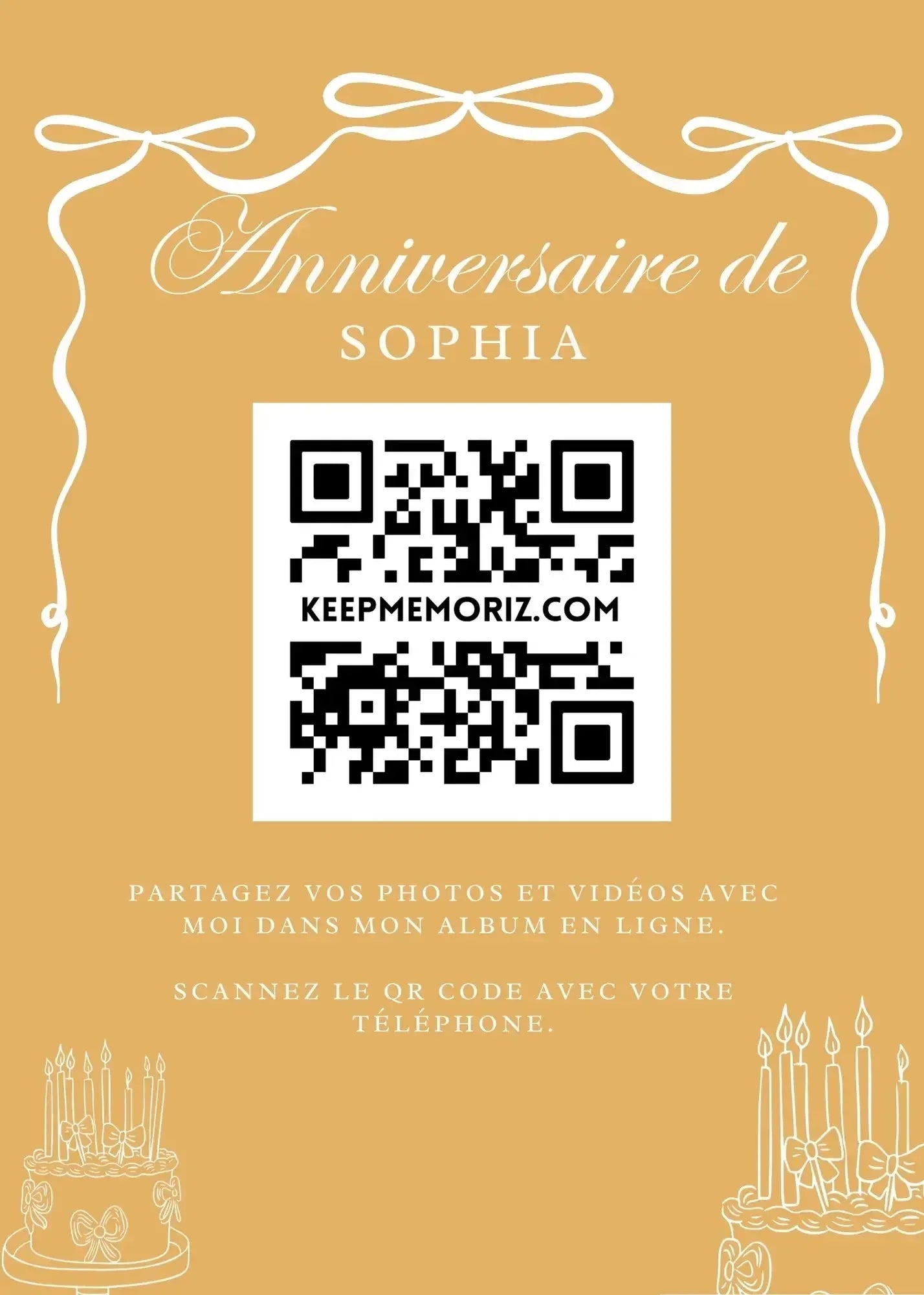 Galerie Photo et vidéo QR Code - Collectez les Photos et vidéos de vos Invités - Keep memoriz