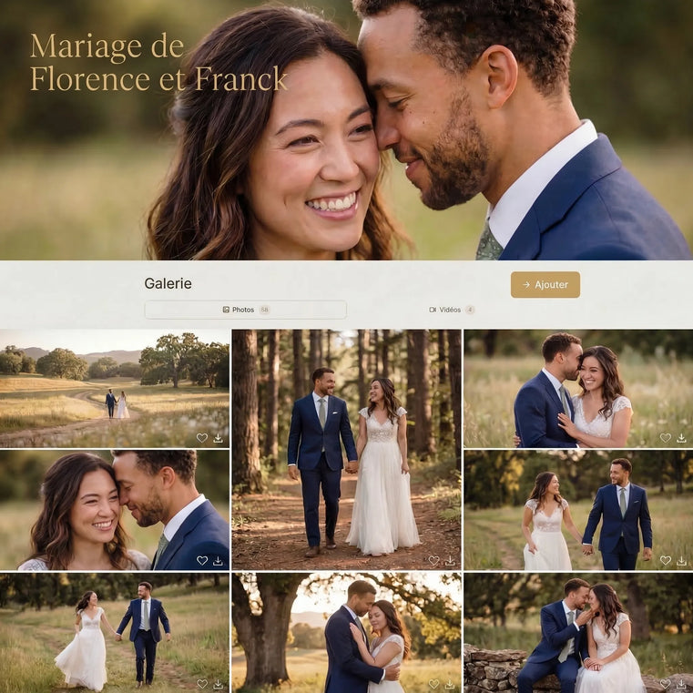 Galerie photo mariage – tous vos invités partagent leurs souvenirs