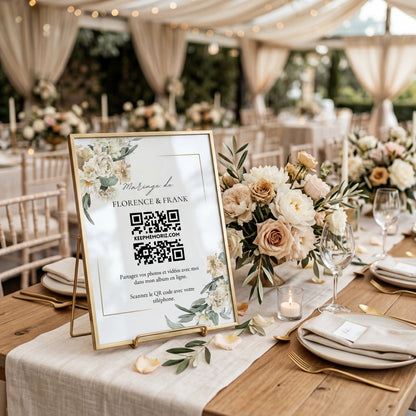 QR Code Mariage et Anniversaire — Galerie Photo Vidéo Collaborative | Sans Application