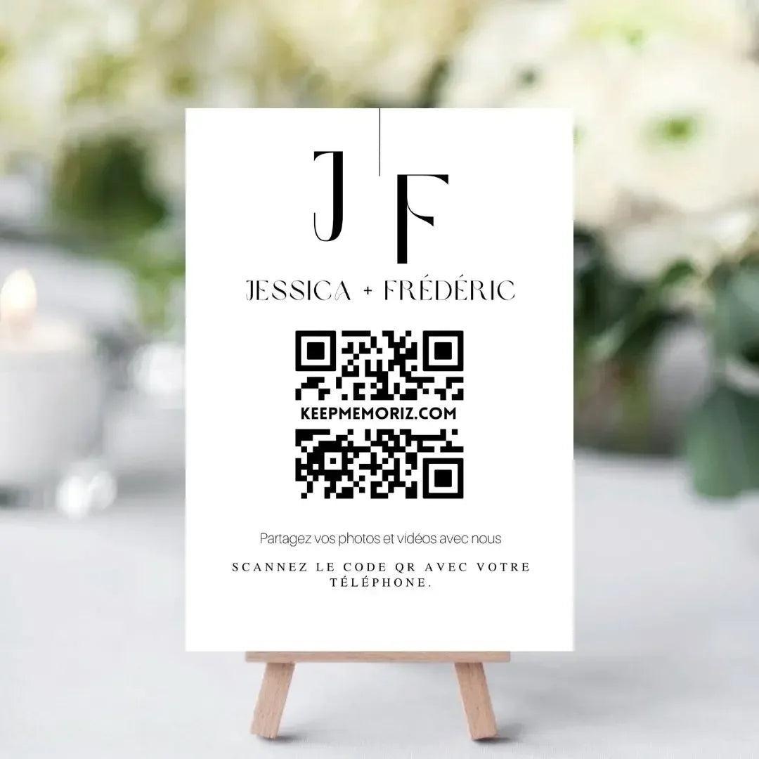 Galerie Photo et vidéo QR Code - Collectez les Photos et vidéos de vos Invités - Keep memoriz